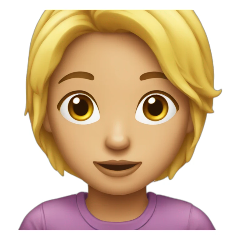 fille qui vient de se réveillé sticker