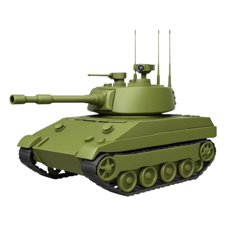 green toy soldier tank sticker