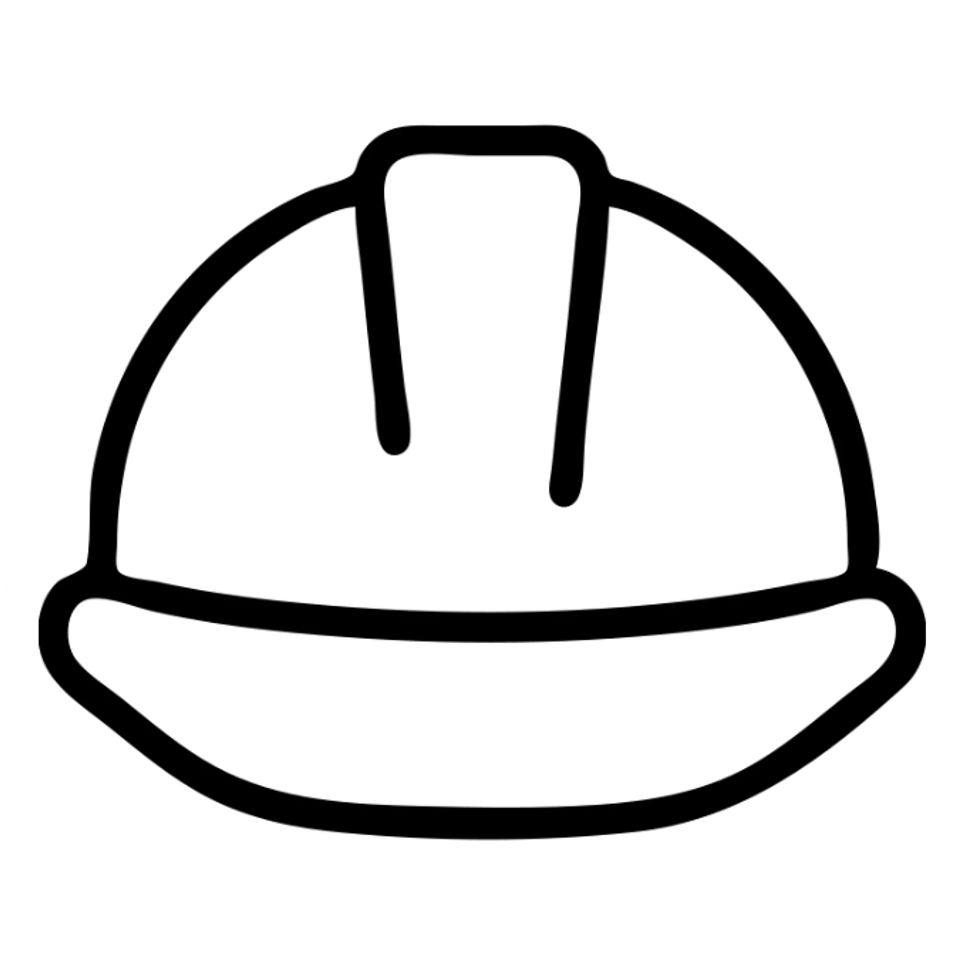 white helmet, slightly glossy finish, minimalistic icon style sticker