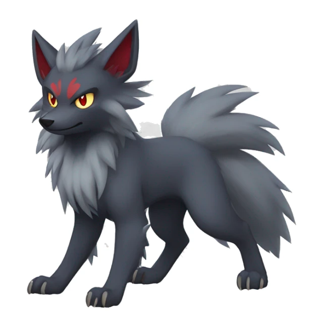 Zoroark-Mightyena-Zorua full body sticker