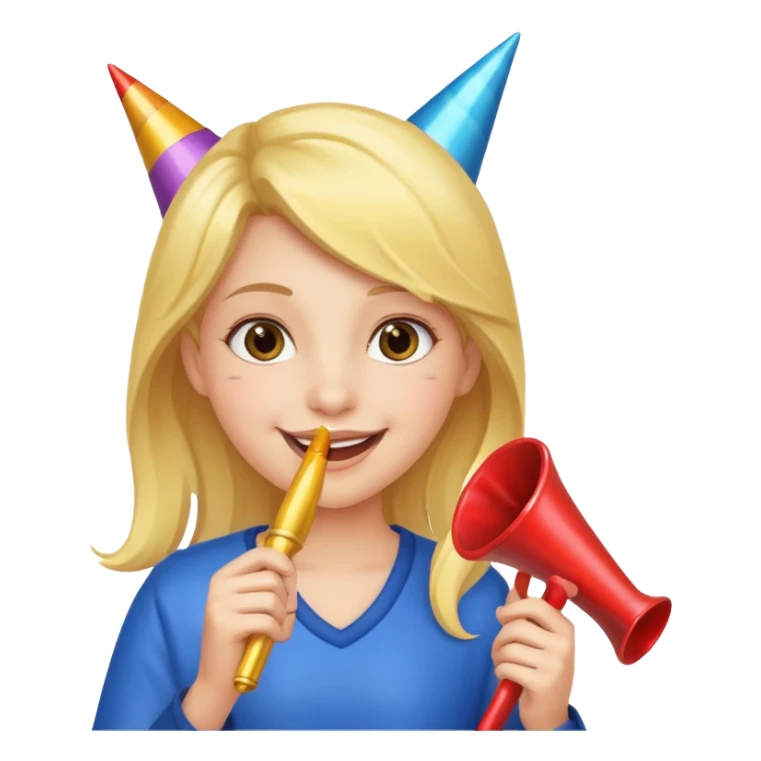 Girls part with fingers in  sticker