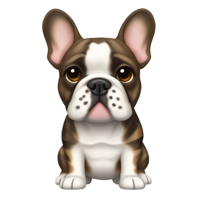Brindle french bulldog sticker