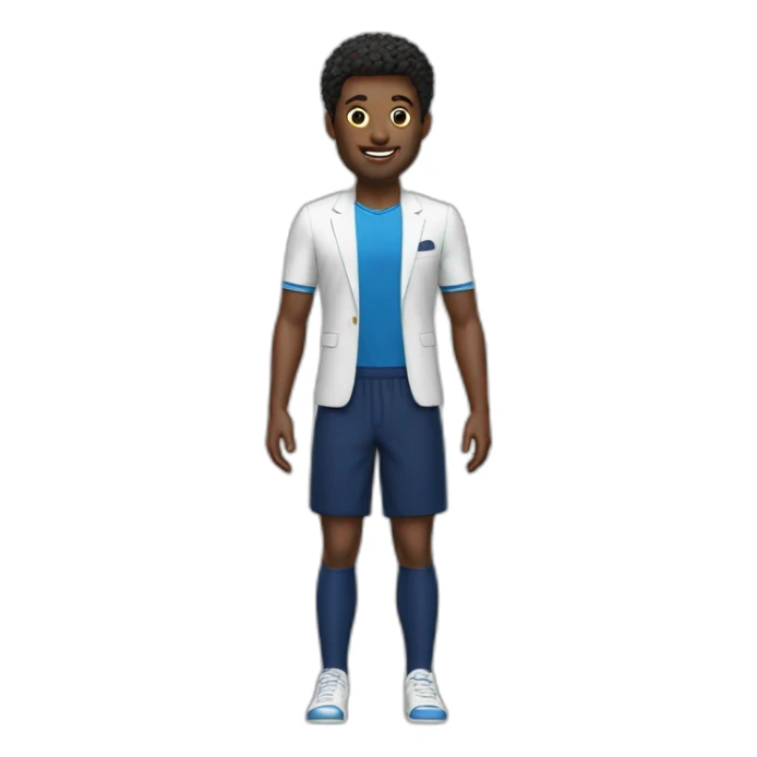 Homme avec maillot des blazers sticker