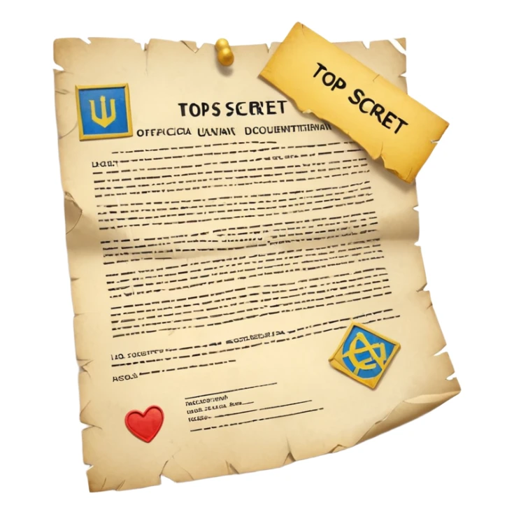 generate ultra realistic top secret file from ukraine sticker