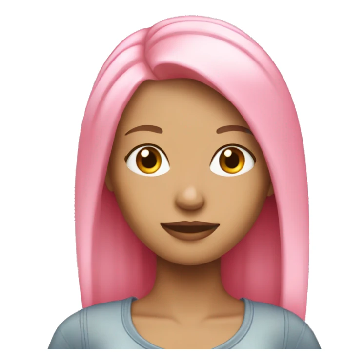 Shopping girl with pink and blond hair sticker