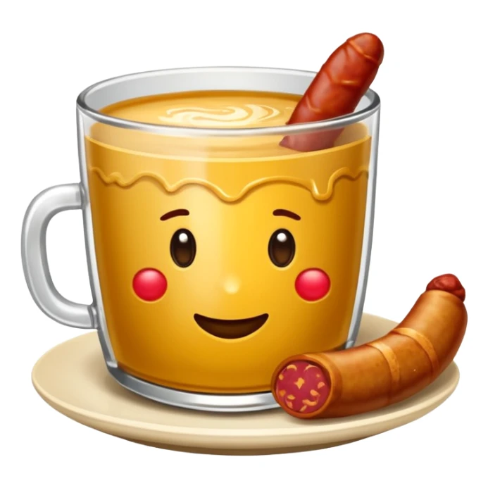 un pan cortado al medio y un chorizo entre los dos panes sticker