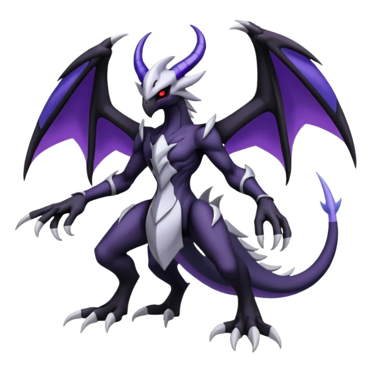 Lunala-Darkrai-Zekrom-Fakémon-hybrid-creature (full body)  sticker