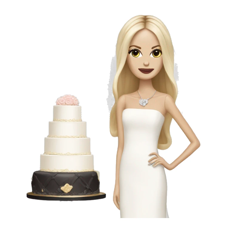 rachel zoe with a wedding cake sticker