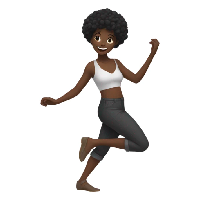 black woman Dancing gif sticker