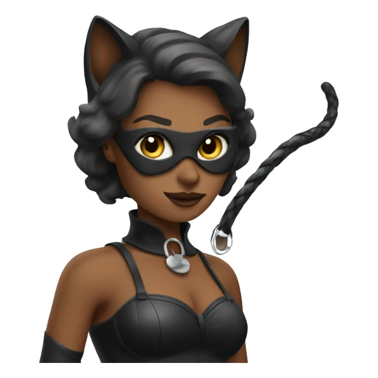 cat woman with whip sticker