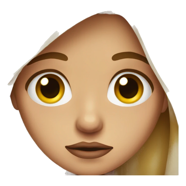 woman on the brink of tears sticker