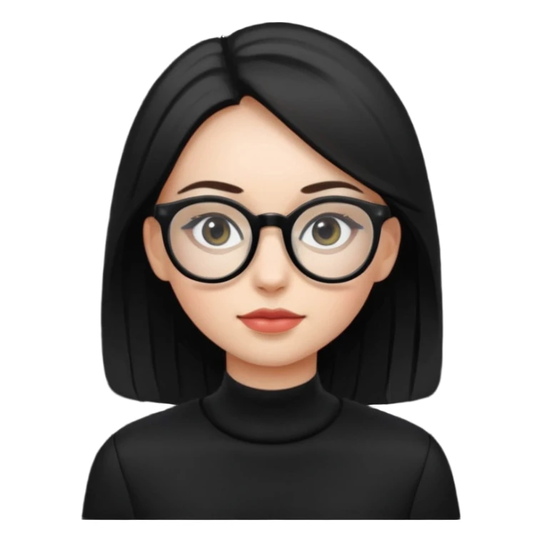 girl naked big boobs with eye glasses full black sticker