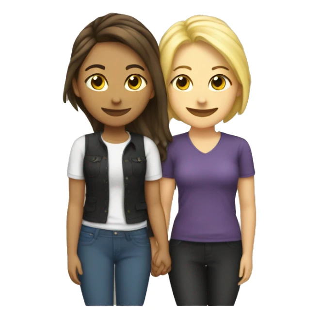 me and you lesbian love sticker