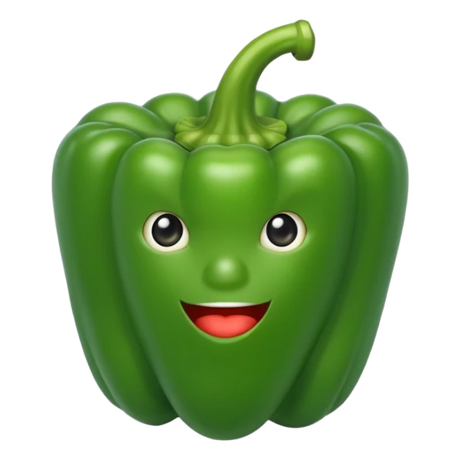 Green bell pepper sticker