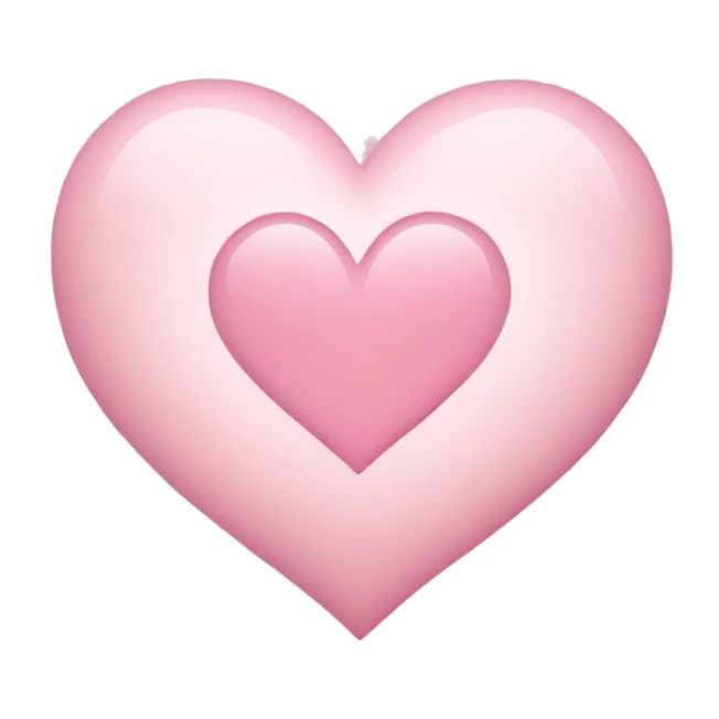 Light pink heart sticker