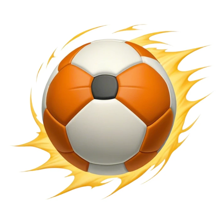 Cinematic Realistic image of an AFL ball captured mid-flight with dynamic motion blur and finely detailed rugged textures, set under dramatic stadium lighting that evokes high-energy athleticism sticker