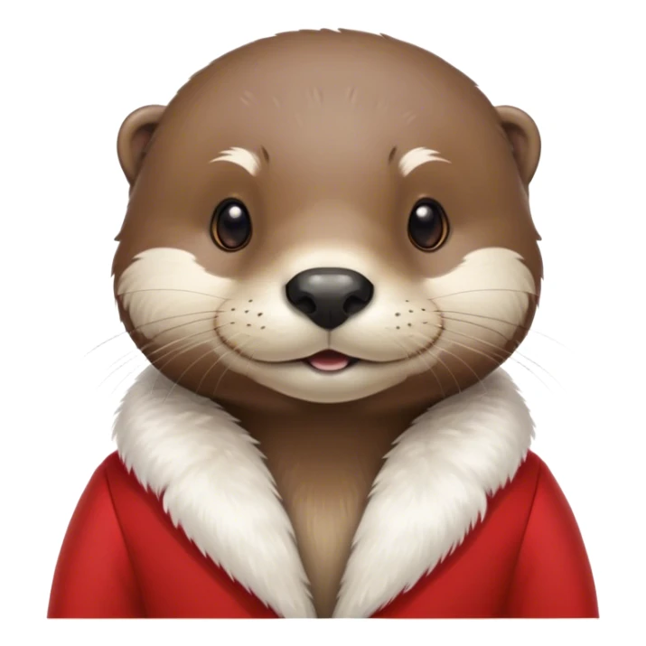 white otter ina red a suit sticker