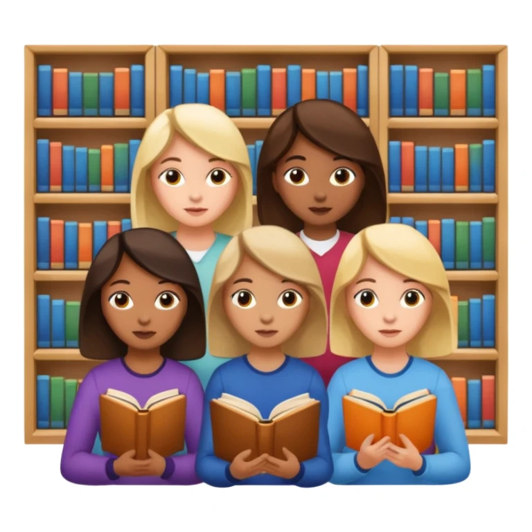 books club girls only sticker