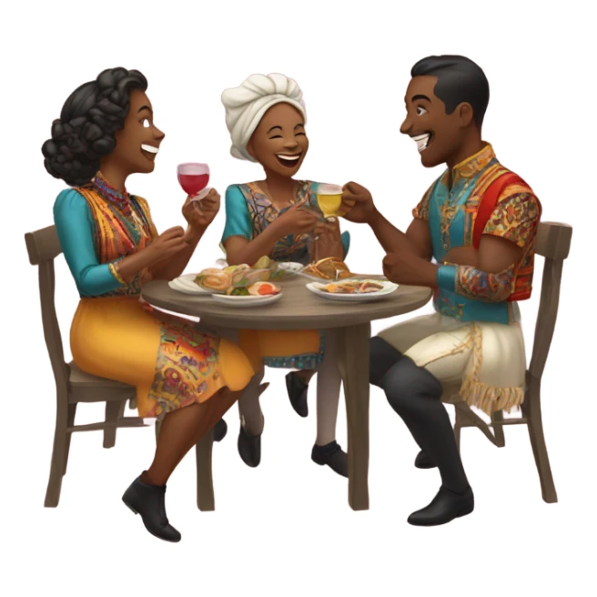 Eating out with Anglo dancers sticker