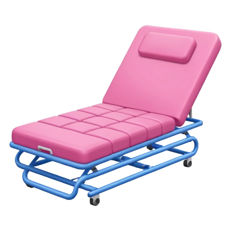 cama de fisioterapia color rosa  sticker