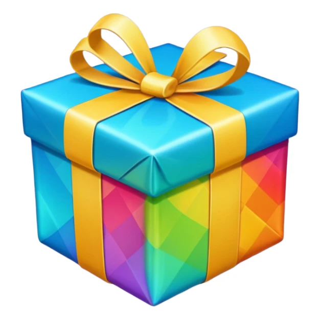 Un cadeau emballé qui sautille sticker