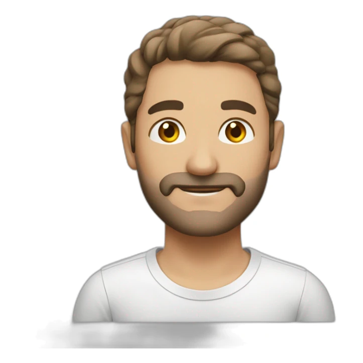 gülmekten kafasına sıkan adam sticker