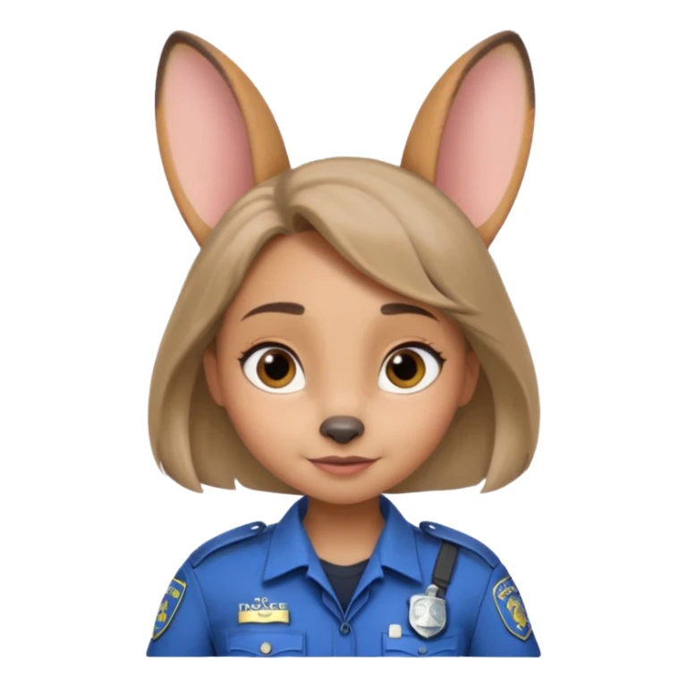 judy hopps with police suit from zootopia, pixar sticker