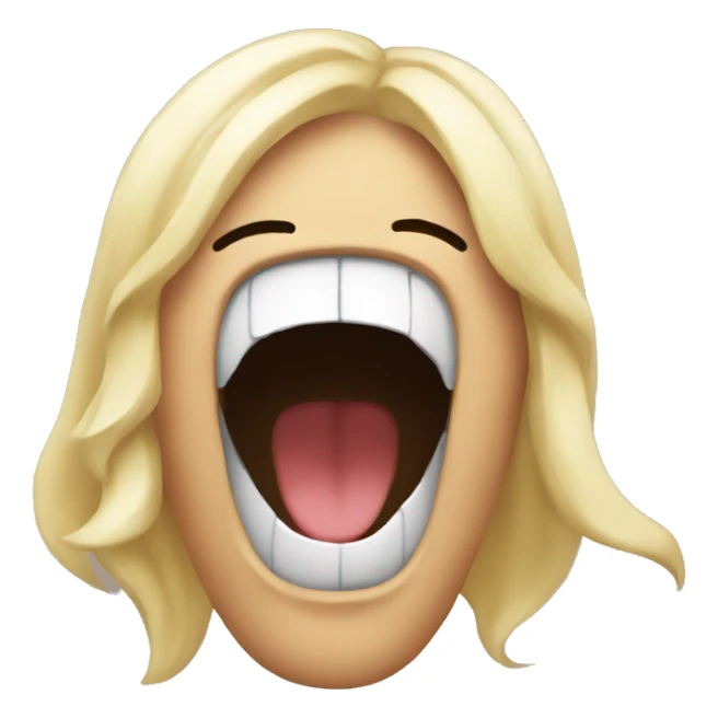 Make me an emoji of open mouth  sticker