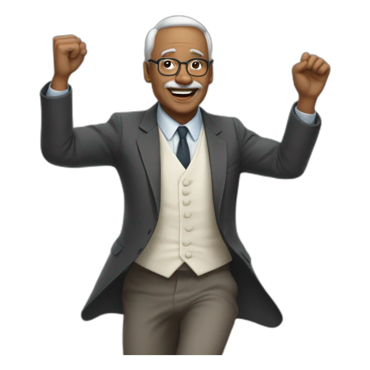 un professeur qui fait la danse du ventre sticker