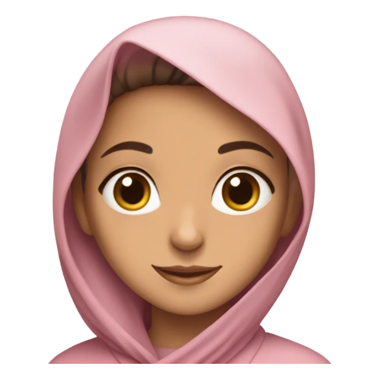 iranian girl pastel pink abaya sticker