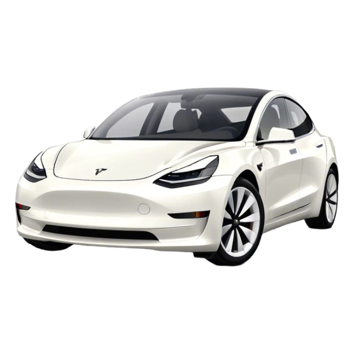 Tesla Model 3 - Tesla (Model Year: 2021) (Iconic colour: White) sticker