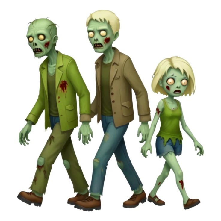 zombie   family  sticker