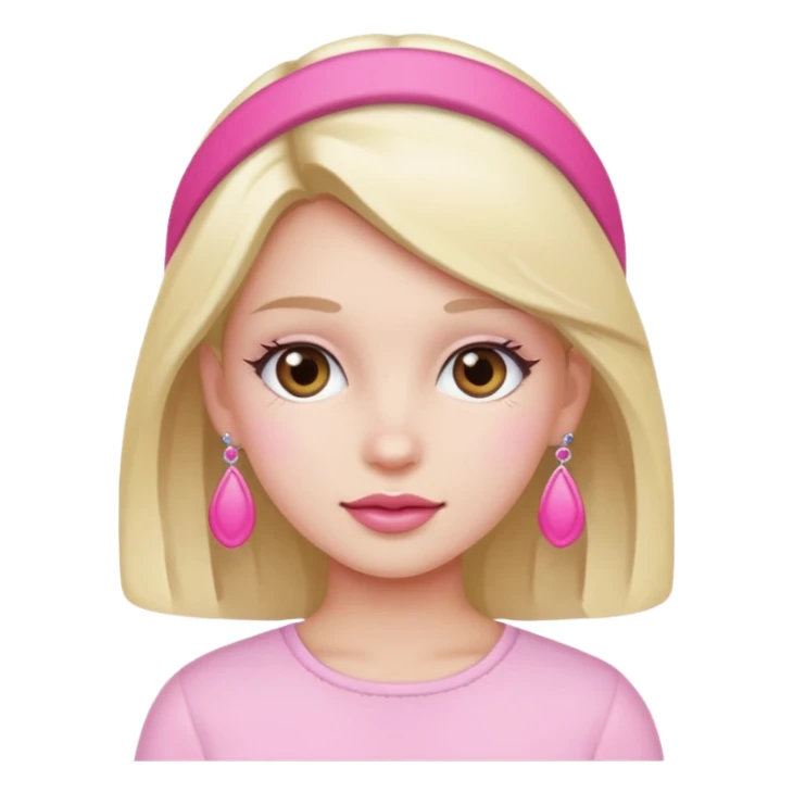 Aesthetic girl with pink accessories  sticker