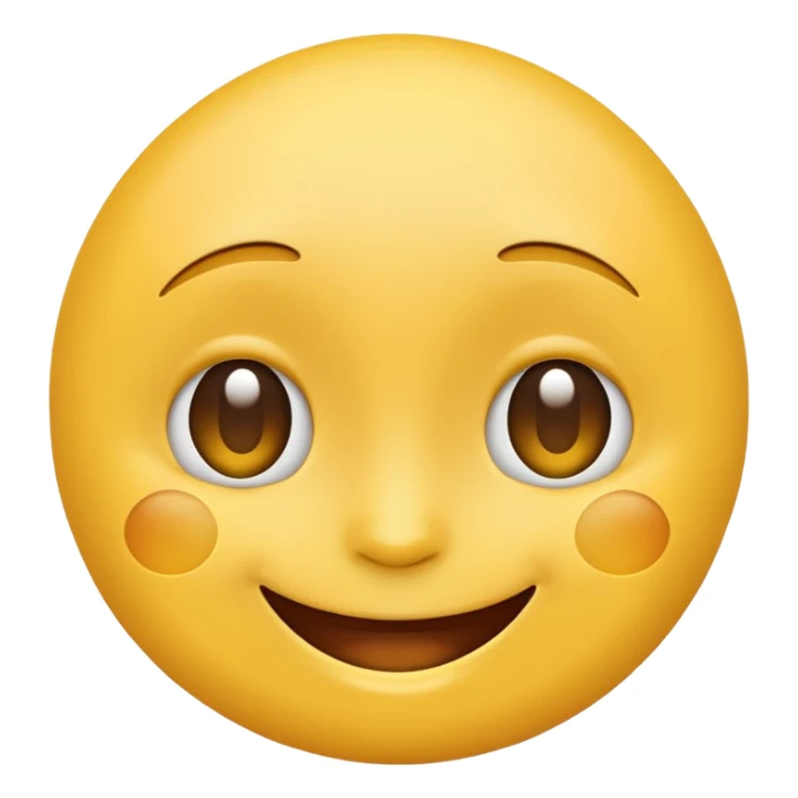 happy face emoji (no cheecks) sticker
