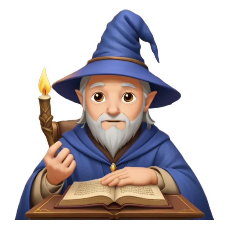 "Thinking face emoji  as a thoughtful wizard in Hogwarts library, scratching head with quill, surrounded by floating books and candles, detailed digital art in Harry Potter style, puzzled expression, magical atmosphere."
 sticker