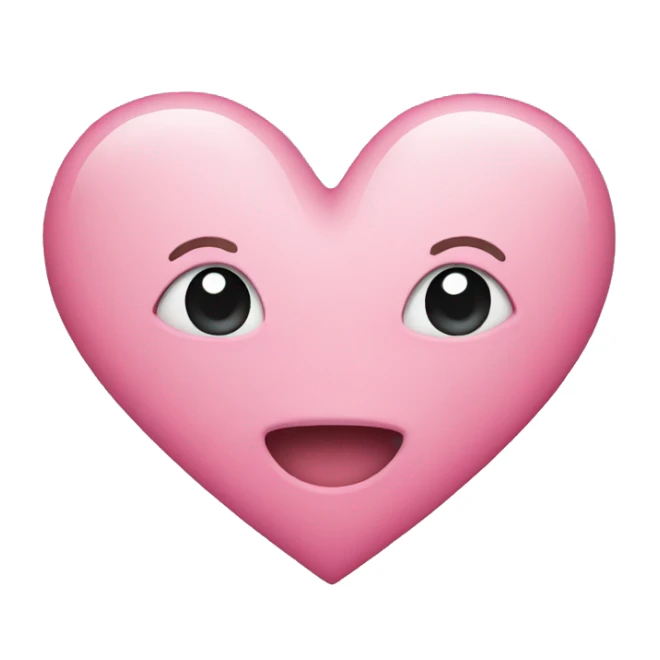 Pink heart sticker