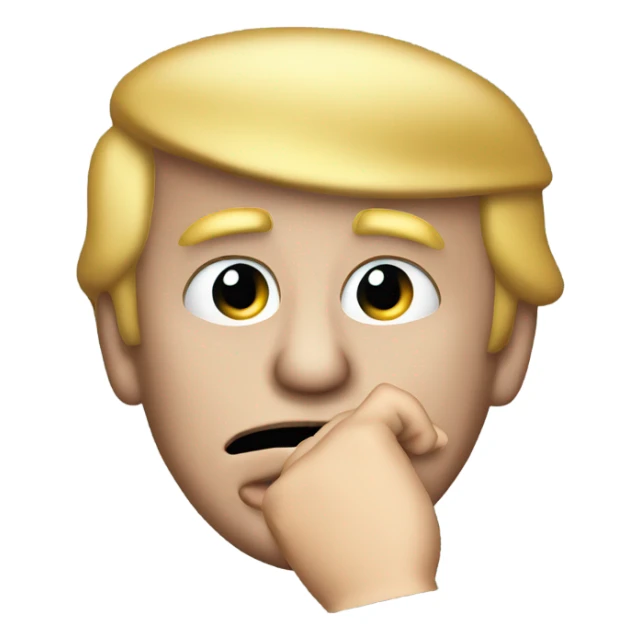 Donald Trump picking his nose sticker
