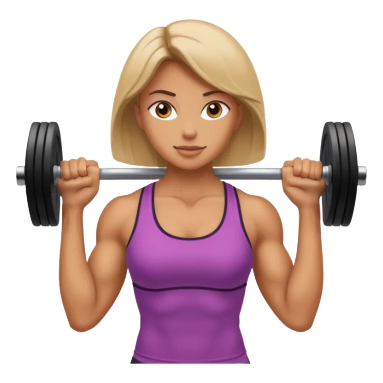 Treino pesos de academia feminina  sticker