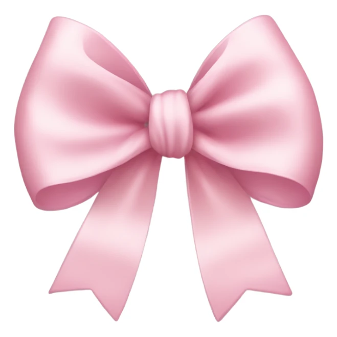 light pink ribbon bow sticker
