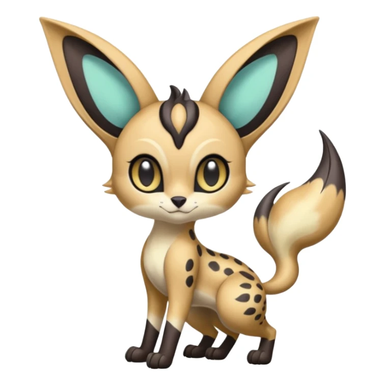 Big-eared Batty Meloetta-Serval-Cresselia-Palkia-Stitch-Fakémon-creature-hybrid sticker