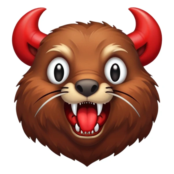 beaver killed by Satan because he talked a lot sticker