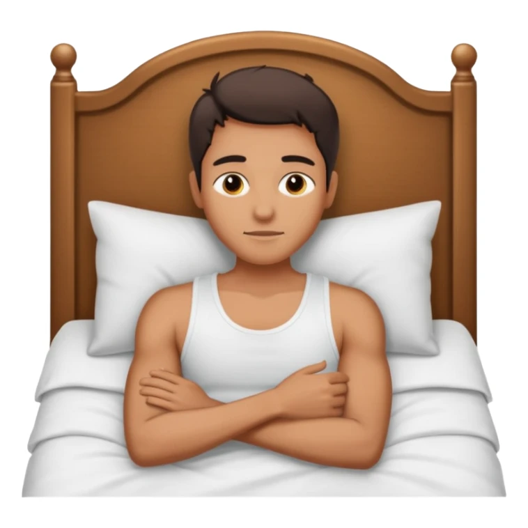 Masculine woman spooning in bed sticker