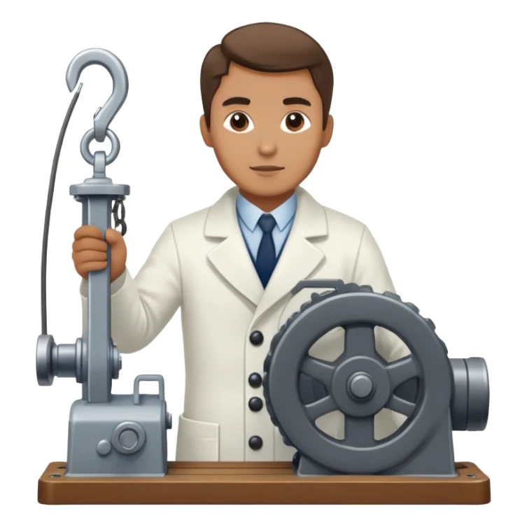 Russian marine geology scientist operating a winch on an old research vessel sticker