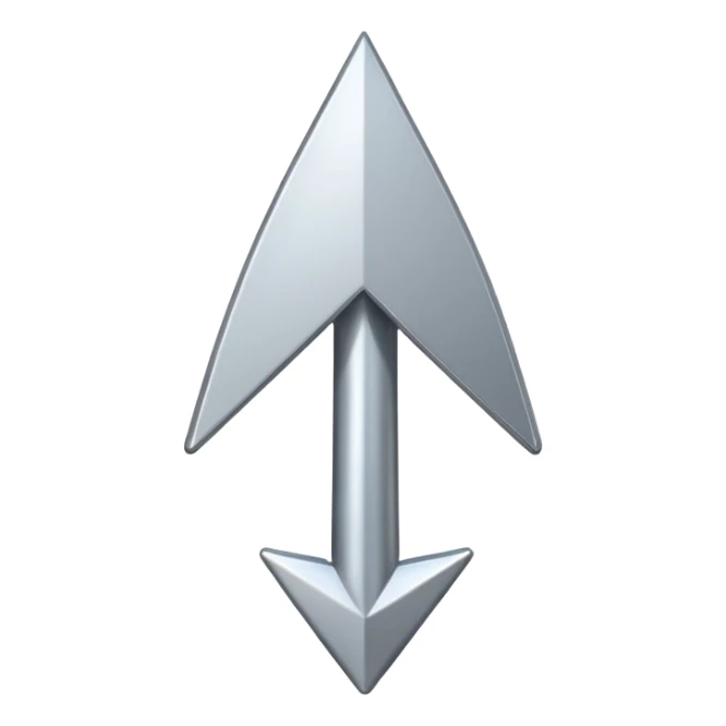 eleganter pfeil nach oben sticker