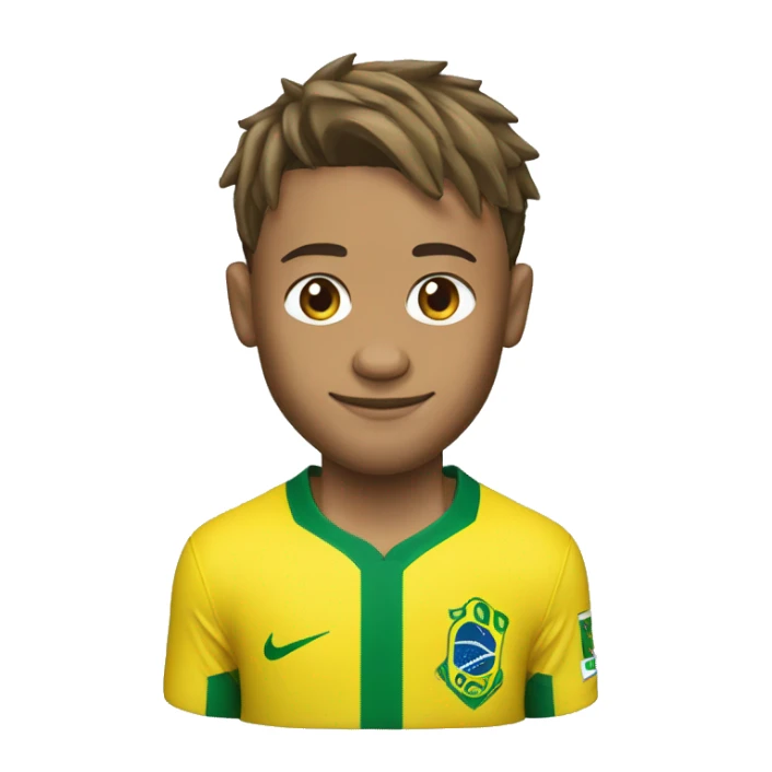 neymar jr, with the brazil shirt sticker