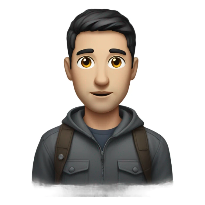 realistic portrait of a male sticker