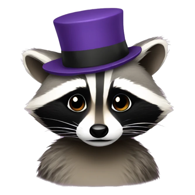 Raccoon with lgbt hat  sticker