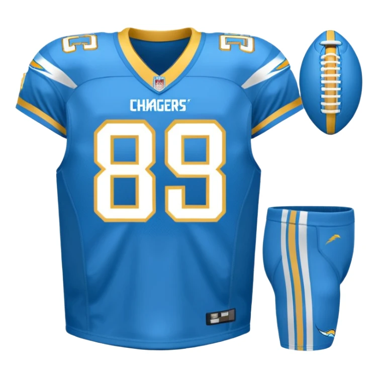 Los Angeles Chargers uniform  sticker