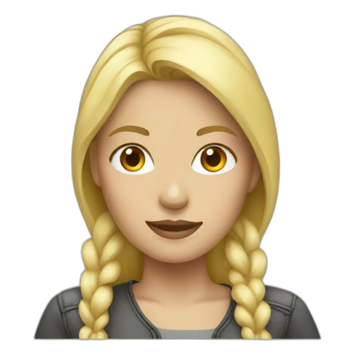 female photographer with blonde hair sticker