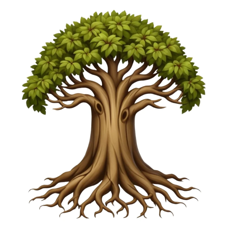 Roots tree sticker